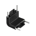 NOVOTECH 135271 SHINO NT24 093 черный Соединитель с токопроводом "Г" (потолок/стена) для низковольтн
