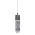 6110-1A,LED Подвес Аква хром w-10*10 H-100 PowerLed 1*5W (4000K)