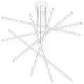 CL203261 Стиг Черный Люстра Подвесная