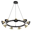 8233/9 COMFI LN25 черный/золото, металл Подвесной светильник GU10 9*35W 220V LAMINA