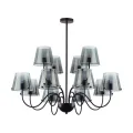 6570/12C MODERNI LN24 черный/дымчатый/металл/стекло Люстра потолочная G9 12*20W 220V SMOKY