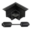 NOVOTECH 135274 SHINO NT24 093 черный Соединитель угловой "L" для шинопровода встраиваемого в ГКЛ IP