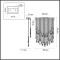 ODEON LIGHT 5420/24WL HALL ODL_EX25 79 античная бронза/металл/стекло/хрусталь Настенный светильник L