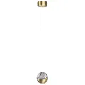 ODEON LIGHT 5101/5L L-VISION ODL25 под латунь/прозрачный/акрил Подвес "2 в 1" LED 5W 4000K 300Лм SON