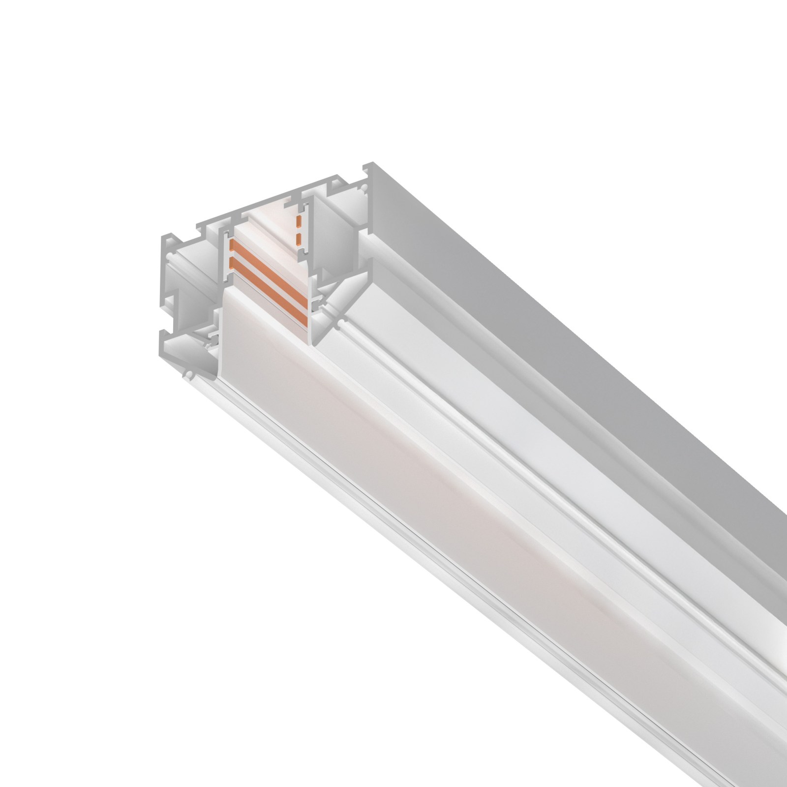 Шинопровод встраиваемый для ПВХ потолка однофазный 48V, 3м Uno Lightstar 509436