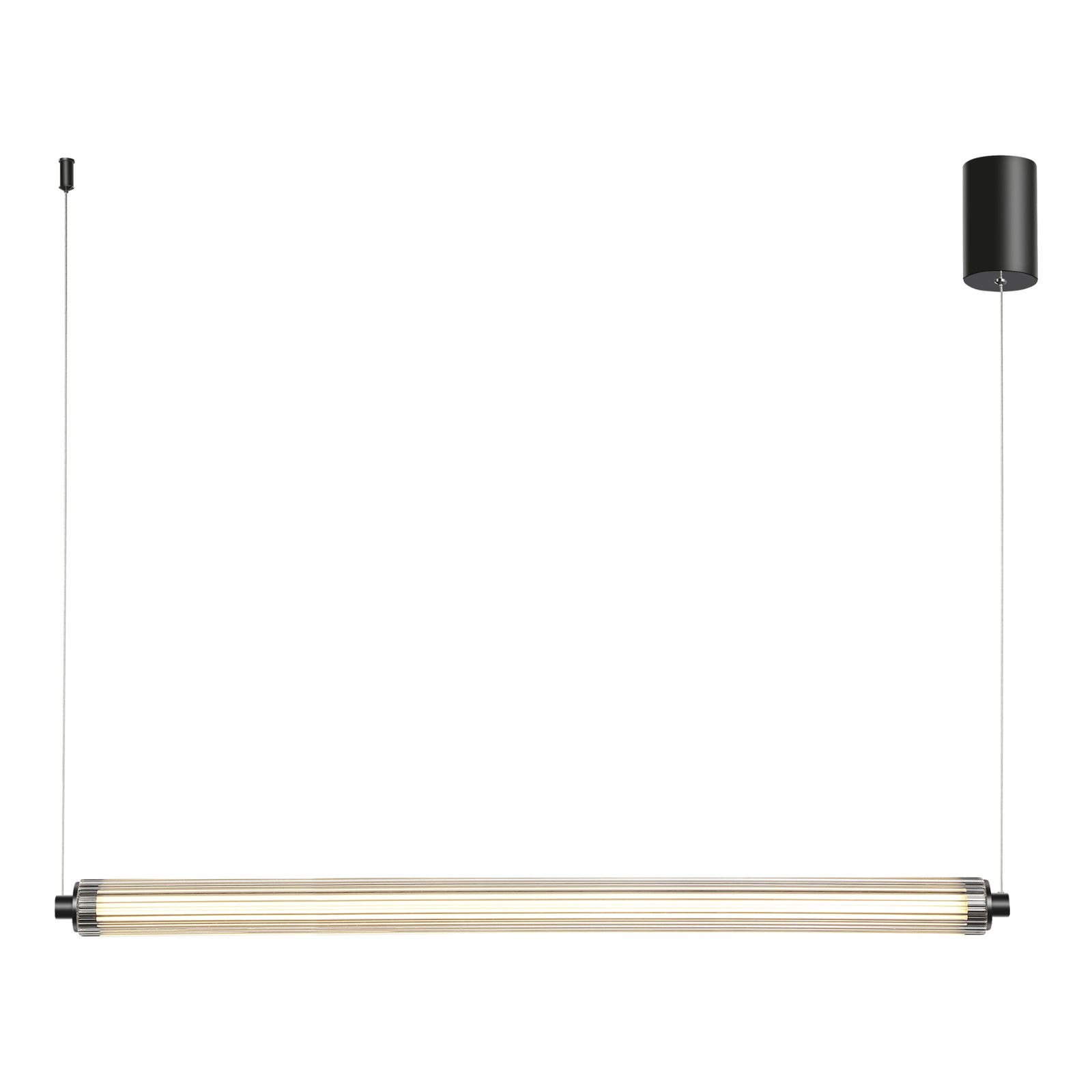 utsenka-SL6224.413.01 Светильник подвесной ST-Luce Черный/Прозрачный LED 1*30W 4000K БАМБУ