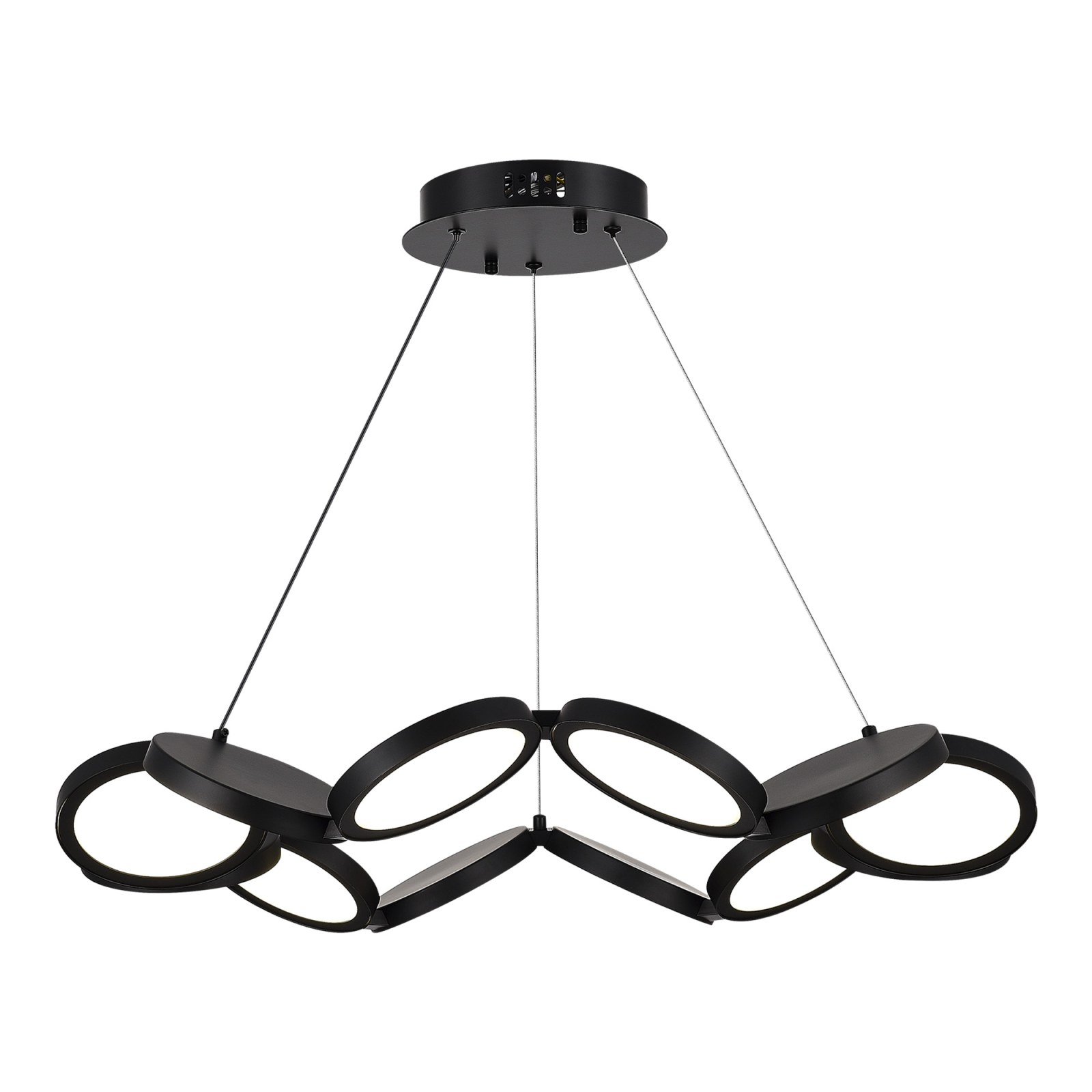utsenka-SL6508.403.01 Светильник подвесной ST-Luce Черный/Белый LED 1*60W 4000K РИО