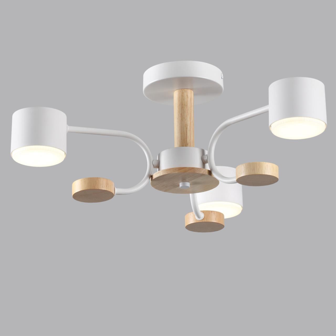 8157/3C COMFI LN 000 белый, дерево/металл/пластик Светильник потолочный LED GX53 3*9W 220V LILITA