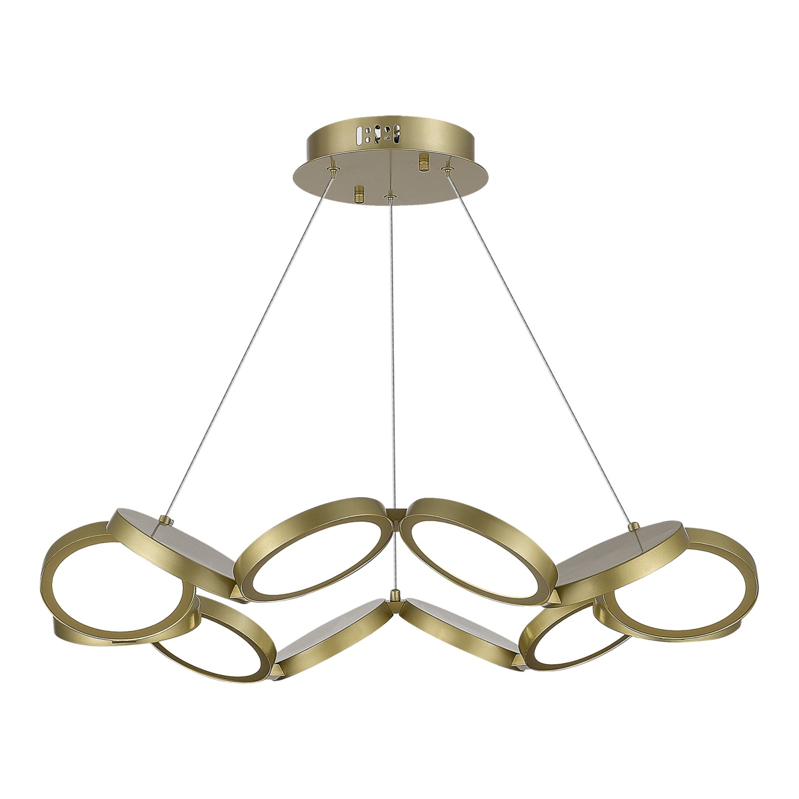 utsenka-SL6508.203.01 Светильник подвесной ST-Luce Матово Золотистый/Белый LED 1*60W 4000K РИО
