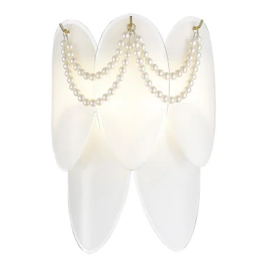 SLE1651-201-02 Светильник настенный Золотистый/Молочно-Белый E14 2*40W