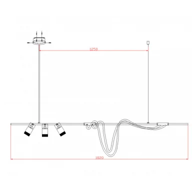 Люстра на штанге Kink Light 08039-180A,19