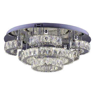 08611(3000-6000K) Люстра Стелла-Кристалл хром d60 h26 Led 68W (3000-6000K) с пультом ДУ