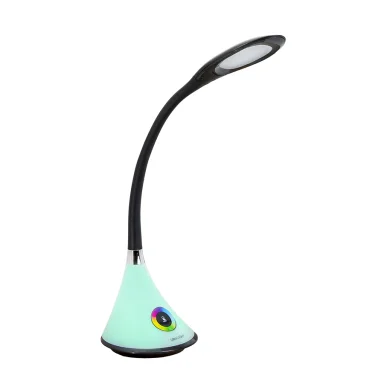UL622 (черный. Светильник настольный 8 Вт LED с RGB подсветкой и регул. уровня яркости)