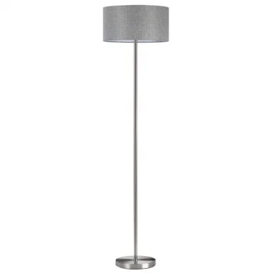 LUMION 8251/2F MODERNI LN25 000  никель/серый, металл/текстиль Торшер Е27 2*60W 220V NIKKI