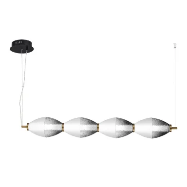 SL6130.403.24 Светильник подвесной ST-Luce Черный/Белый, Дымчатый LED 128W 3000K
