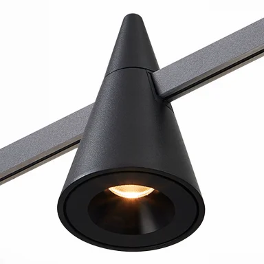 ST813.406.05 Магнитный трековый светильник FARM Черный LED 1*5W 3000K 325Lm Ra90 60 IP20 D70xH115 24
