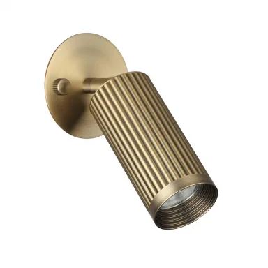 7013/1WA HIGHTECH ODL25 Настенный св-к поворотный на 180°/350°  металл/под латунь  IP20 LED GU10 10W