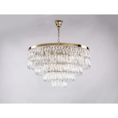Каскадная люстра Newport 10129+9/C gold