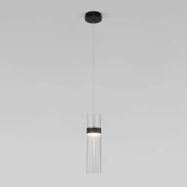 Подвесной светильник Eurosvet 50244/1 LED черный/прозрачный
