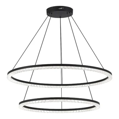 SL1018.403.02 Светильник подвесной ST-Luce черный/прозрачный LED 2*96W 4000K