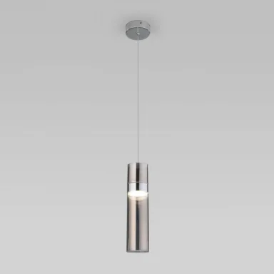 Подвесной светильник Eurosvet 50244/1 LED хром/дымчатый