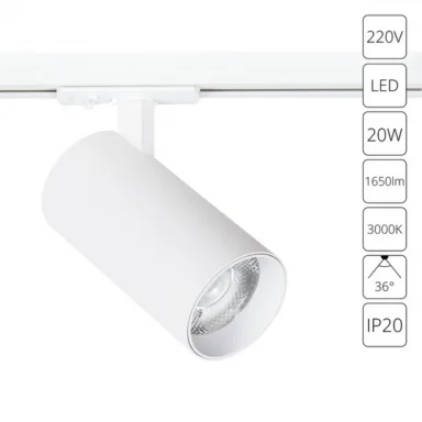 Трековый светильник Arte Lamp BENE A1937PL-1WH