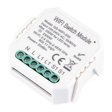ST9000.500.01C WI-FI реле 1 канал,250W, IP20, L46xW46xH18, 230V, Белый