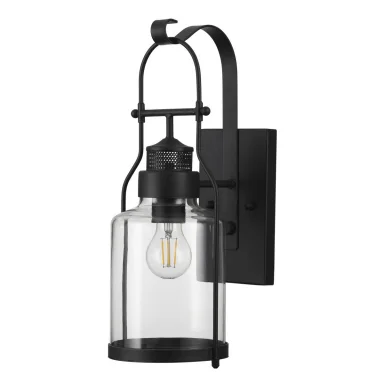4835/1W NATURE ODL21 569 черный/стекло Ландшафтный настенный светильник E27 1*60W IP44 KALPI