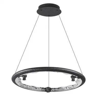 7001/44L HIGHTECH ODL25 Подвесной светильник черный ice crack/акрил/хрусталь разд. включение с ПДУ I