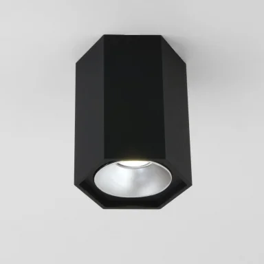 Накладной светильник Elektrostandard 25036/LED 7W 4200K черный матовый/серебро
