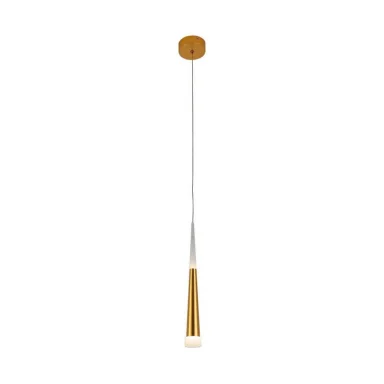 6114-1A,33 Подвес Рэй золото d8 h200 Led 7w (4000K)