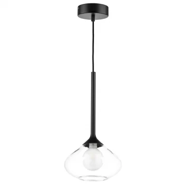 801203 Люстра VETRO 1х6W(led) G9 ЧЕРНЫЙ/ПРОЗРАЧНЫЙ
