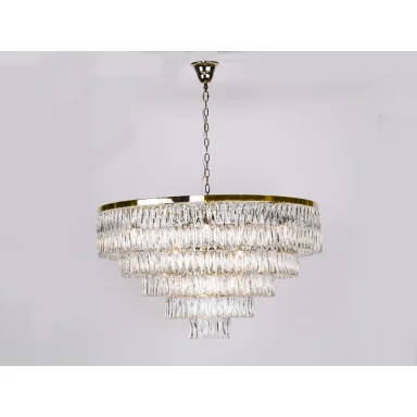 Каскадная люстра Newport 10129+17/C gold