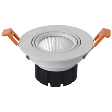 2124 Светильник встраиваемый белый d8,5 h5 Led 7W (4000K)