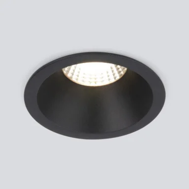 Встраиваемый светильник Elektrostandard 15266/LED 7W 3000K BK черный