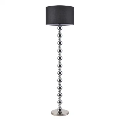 LUMION 8079/1F NEOCLASSI LN25 369 хром/черный металл/текстиль Торшер E27 1*60W 220V NAVILA