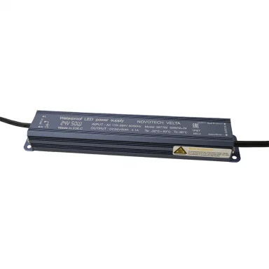 357782 VELTA Блок питания влагозащищенный IP67 50W 2.5A вход. напряжение 170-264V / выход 24V (от 5 