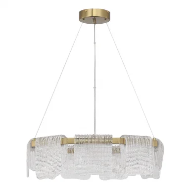 SL6021.203.54 Светильник подвесной ST-Luce золотистый/прозрачный LED 1*54W 3000K