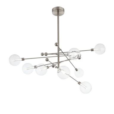 SL377.302.08 Люстра потолочная ST-Luce Никель/Прозрачный LED 8*4,5W 3000K