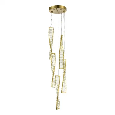 SL6205.303.05 Светильник подвесной ST-Luce Латунь/Прозрачный LED 155W 3000K