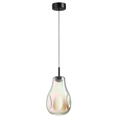 ODEON LIGHT 5098/4LB PENDANT ODL25 423 черный/бензиновый/металл/стекло Подвес LED 4W 4000K 388Лм NAV