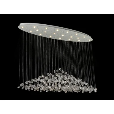 Каскадная люстра Newport 8230/140 С oval white clear