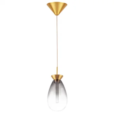 805118 Люстра COLORE LED 1х4W 220LM ЗОЛОТО/ДЫМЧАТЫЙ 3000K