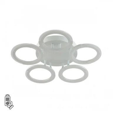 8027/55CL LEDIO LN24 белый/белый, металл/акрил Потолочный светильник с ПДУ LED 55W 3000-6000К 220V K
