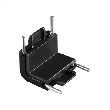 NOVOTECH 135271 SHINO NT24 093 черный Соединитель с токопроводом "Г" (потолок/стена) для низковольтн
