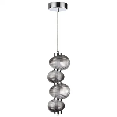 ODEON LIGHT 5096/17L L-VISION ODL25 419 хром/дымчатый градиент/металл/стекло Подвес LED 17W 4000K 26