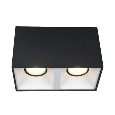 ST168.452.02 Светильник потолочный Черный GU10 250W IP20 L82,5xW165xH104 220V Без ламп