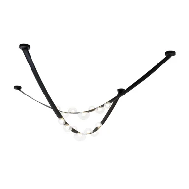 Светильник подвесной Crystal Lux BOSQUE SP7 L3000 BLACK/TRANSPARENT