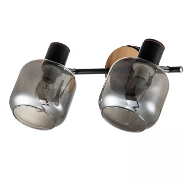 Escada 10177/2A E14*40W Black/Chrome/Wood