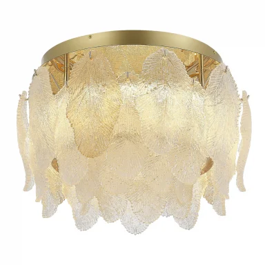 SL6135.202.01 Светильник потолочный ST-Luce золото/прозрачный, янтарный LED 1*20W 3000K
